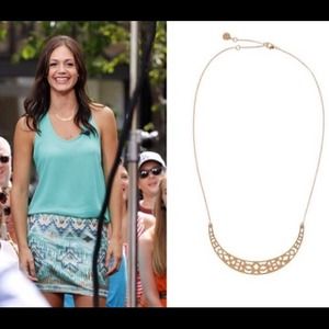 Stella & Dot Avalon Crescent Necklace, Gold