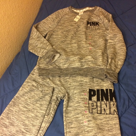 Vs pink sweat suit