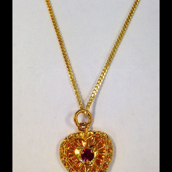 Pawnable 24karat Solid Gold Necklace w/Pendant. - Picture 2 of 4