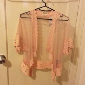 Peach Fashion Jacket/Cardigan