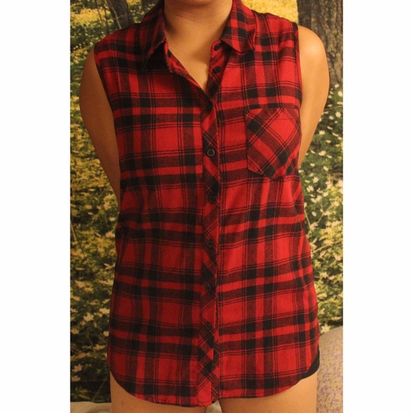 Sleeveless Flannel