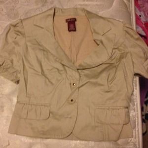 Cream and black professional vest