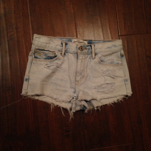 abercrombie kids high waisted shorts