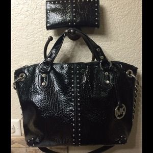 Michael Kors Astor Chained Satchel and wallet