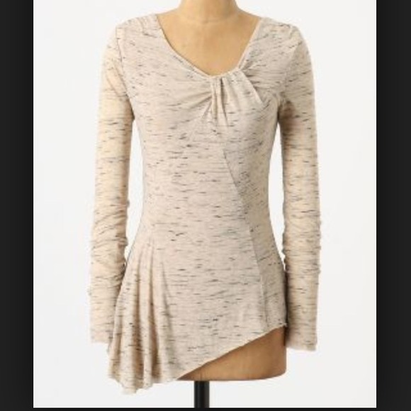 Anthropologie asymmetrical top