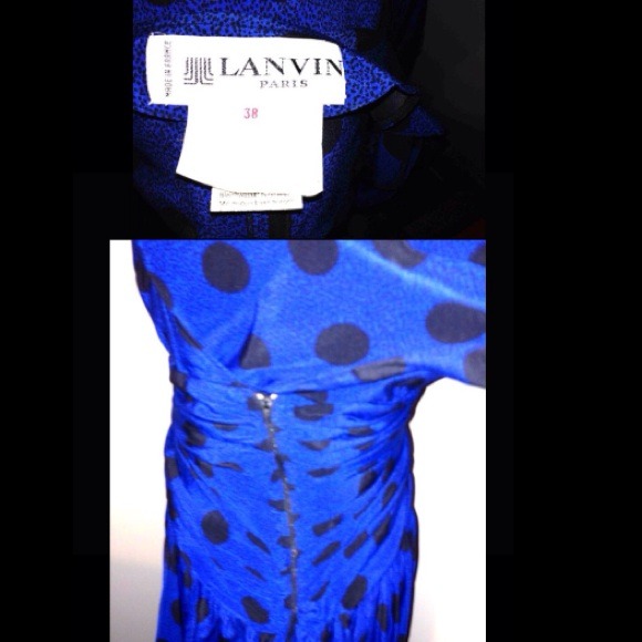 VTG AUTH LANVIN "Fun Flirty Dress" Sz 38/US Sz 8 - Picture 2 of 4