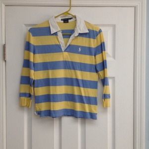 Ralph Lauren 3/4 sleeve rugby shirt