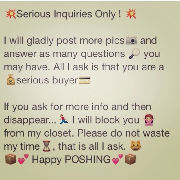 Stop wasting my time! SERIOUS BUYERS ONLY