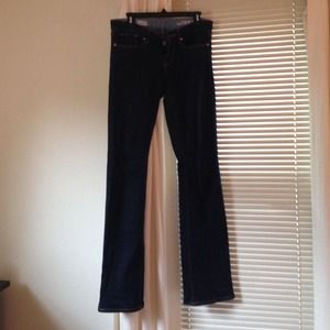 Gap slim cut dark jeans with curvy fit. Size 28/6L