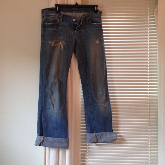Citizens of Humanity Boho boyfriend jeans.