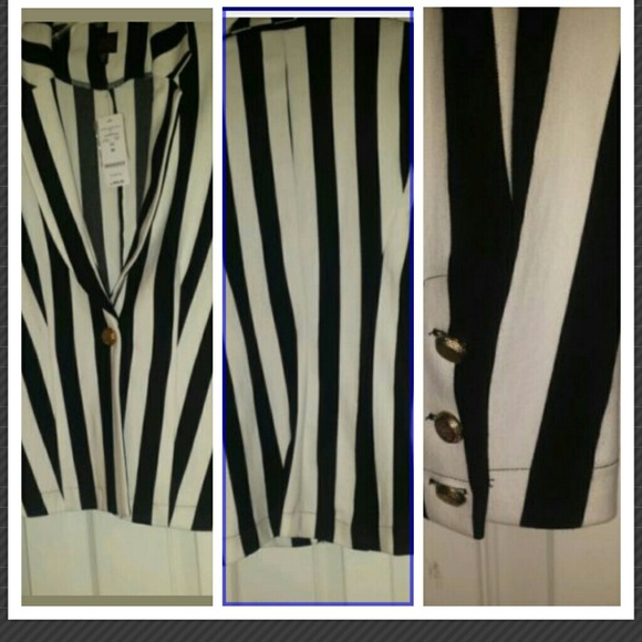 Bebe 2B Stripe Blazer - Picture 1 of 1
