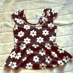 Open Back Peplum