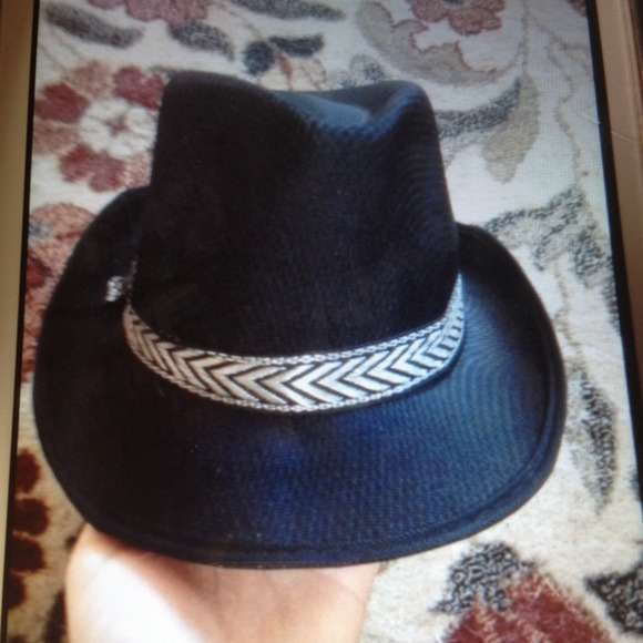 Black fadora hat new
