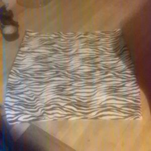 Zebra print booty skirt