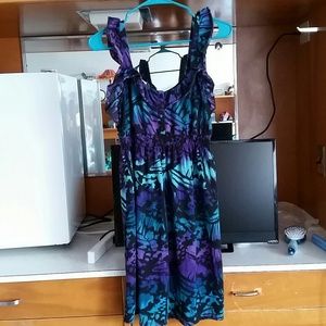 A knee length dress