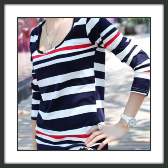 Adorable Spring Striped Top! - Picture 2 of 3