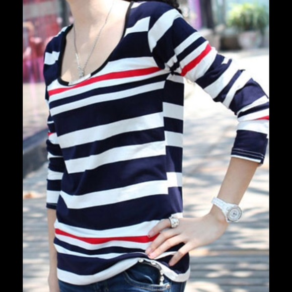 Adorable Spring Striped Top!