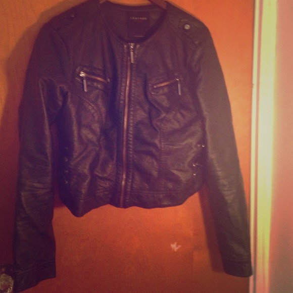 Leather jacket - black