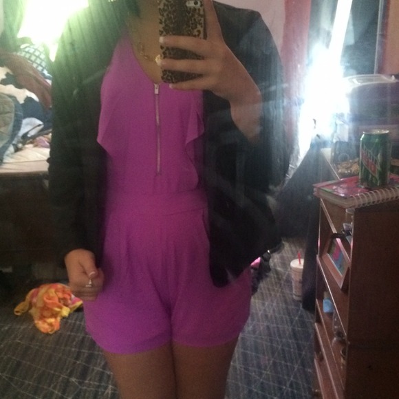 Purple romper from express