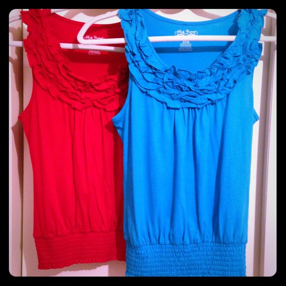 2 Ruffled Tank Tops - Picture 1 of 4