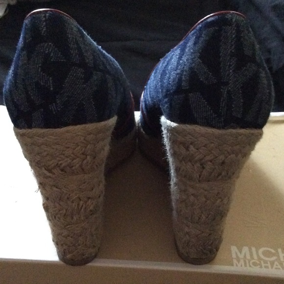Denim Michael Kors wedge heel shoes - Picture 3 of 4