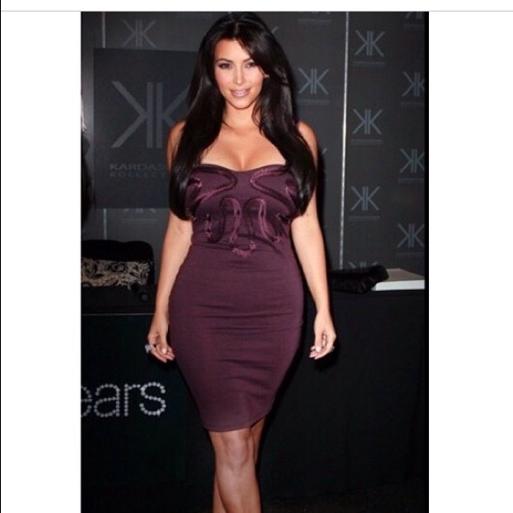 Kardashian Kollection strapless dress