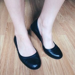 Leather Lucky Brand Black Flats