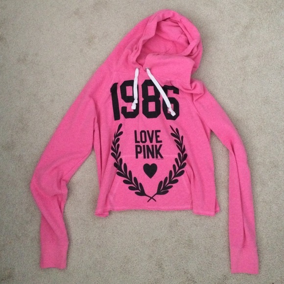 Victoria's Secret Pink Cropped Hoodie