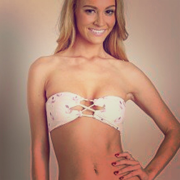 SOLD!  Acacia swimwear bikini top, Island Orchid