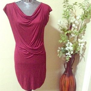 Burgundy dress