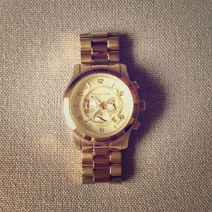 🌟1 day sale🌟 MK Oversized Gold Chronograph Watch