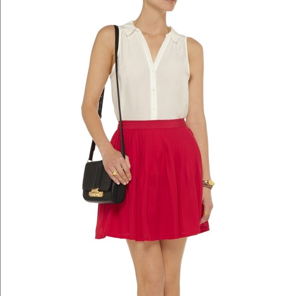 Joie Filomina Candy red skirt