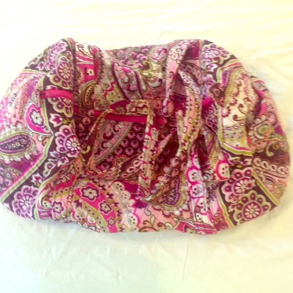 Very Bradley small duffle in Very Berry Paisley