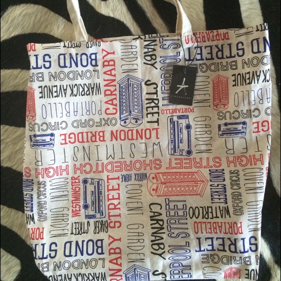 SOLD sights and streets reusable cotton tote bag