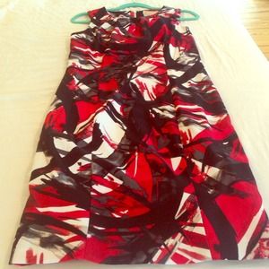 MICHAEL Michael Kors -red black and white dress
