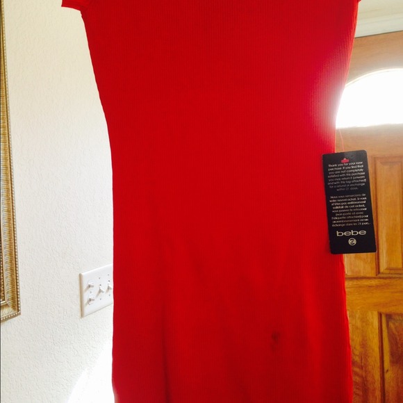 🔴bundled🔴Bebe short slv crew NK rib swtr dress - Picture 3 of 4