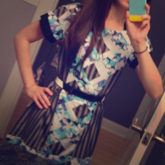 Peter Pilotto for Target Blue Floral Dress
