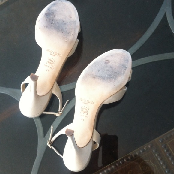 Jimmy Choo Open Toe Heels, Size 41 - Picture 3 of 4