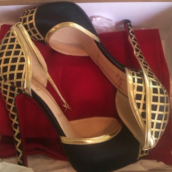 Christian Louboutin Annees Folles 140 Blk/gold