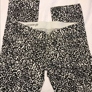 Ann Taylor Snow Leopard Skinny Jeans