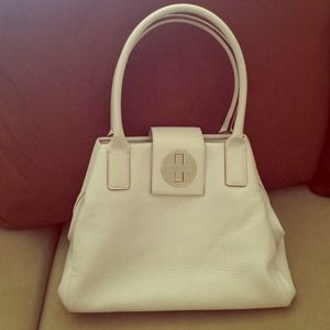 A classic off-white handbag