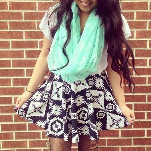 Mint Infinity Scarf