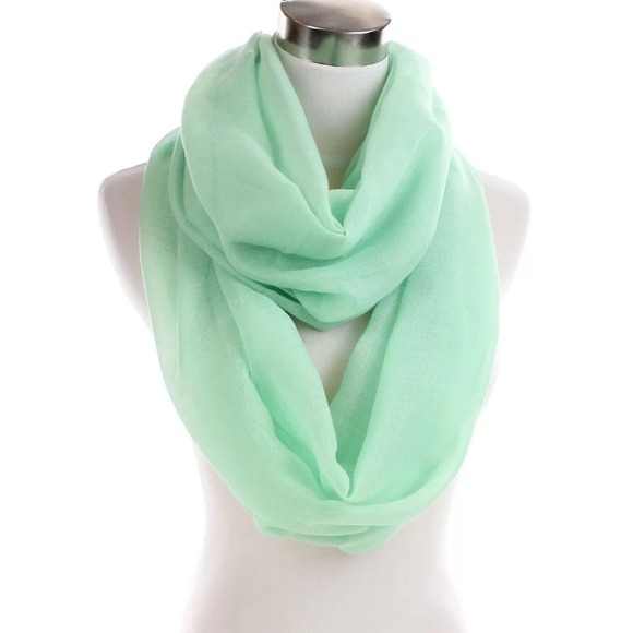 Mint Infinity Scarf - Picture 2 of 2