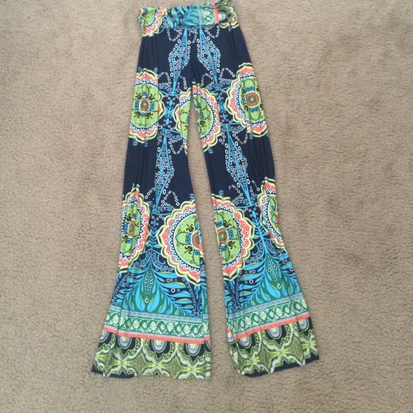 Multicolored Palazzo Pants