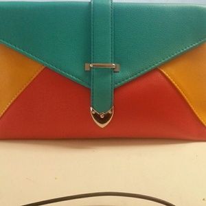 Color Block clutch