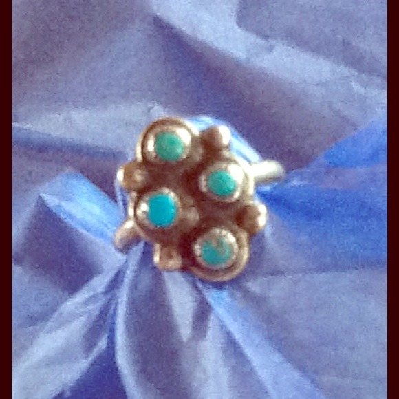 Zuni Indian made Jewelry - ☀️SOLD Sterling & Turquoise Ring🔆