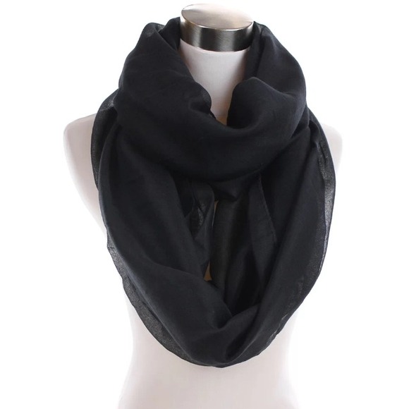 Black Infinity Scarf - Picture 2 of 2