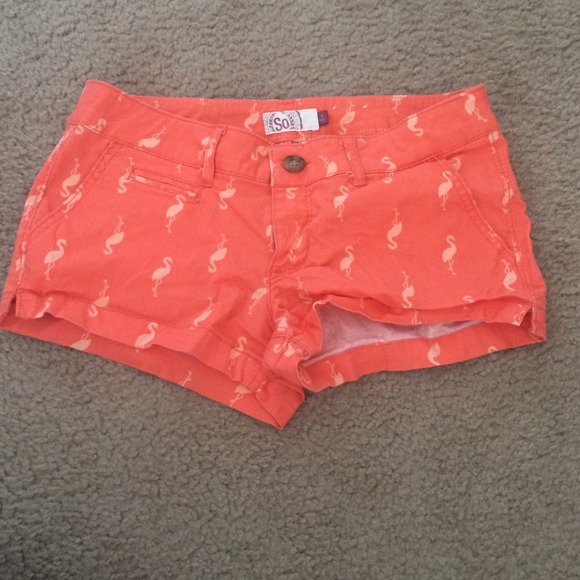 "SO" brand flamingo shorts