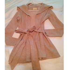 Anthropologie Long cardi coat