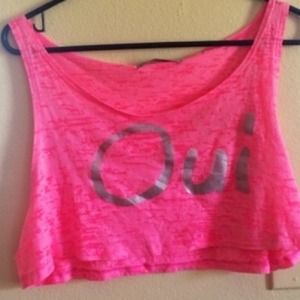Pink Oui Crop Top